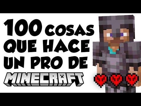 100 THINGS a PRO DOES in MINECRAFT