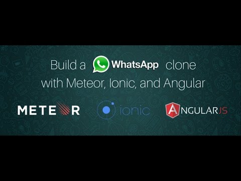 How to create a Whatsapp clone using Ionic2 and Meteor - step1