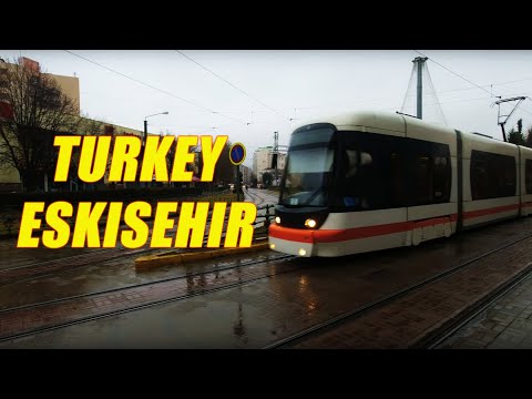 Turkey Eskisehir | Heavy Rain ☔ | Municipality Area Walking Tour | ASMR | Eskişehir | Winter 2022
