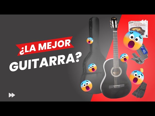 Vídeo relacionado con MAX SoloArt Guitarra clasica con cuerdas de nailon para Principiantes Adultos - guitarra flamenca con Funda, Afinador, Púa, Correa y Accesorios - Guitarra Española 4/4 en Madera Natural