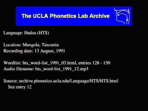 Hadza audio: hts_word-list_1991_12