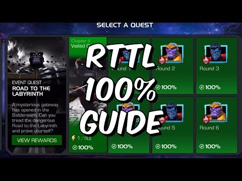 Road To The Labyrinth Of Legends Chapter 4 100% Guide - Tips & Tricks -Marvel Contest Of Champions