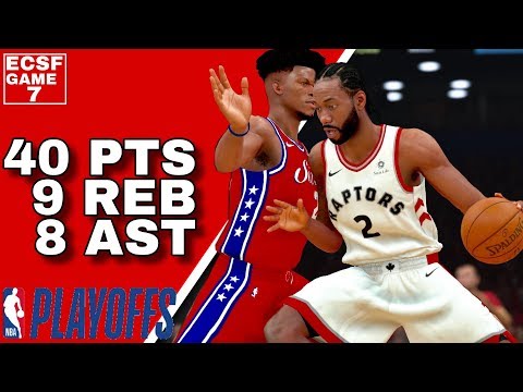 Kawhi Leonard Full Highlights vs 76ers (05.12.2019) 2019 Playoffs ECSF Game 7 NBA 2K19
