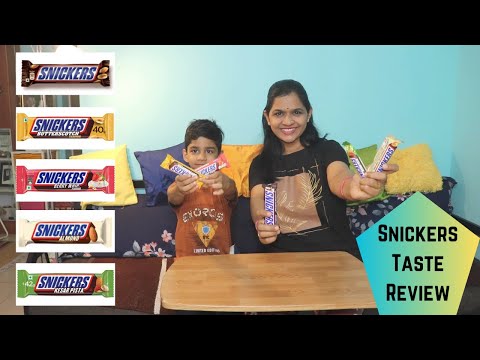 Snickers|Peanut Chocolate Bars|Kesar Pista|Butterscotch|Berry Whip|Almond| Taste Review