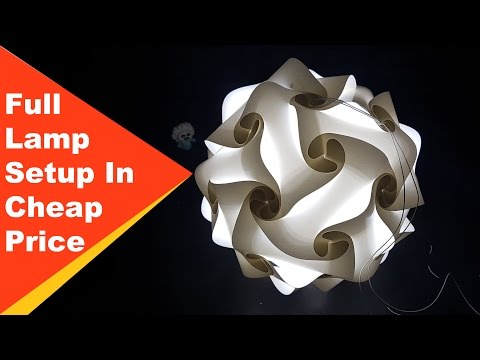 how to setup puzzle lamp jigsaw lamp in cheap price with led bulb at home -easy way kasnox