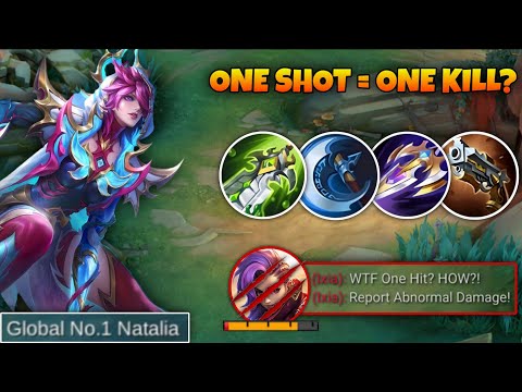 TRY THIS NEW GLOBAL NATALIA ONE HIT BUILD FOR MAXIMUM DAMAGE! 💀🔥 | MLBB