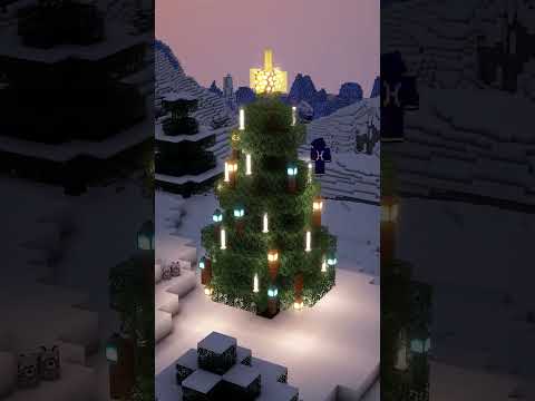 Minecraft Christmas Tree🎄✨ Get this build on Free Heybuilds Advent Calendar🔗On Heybuilds.com