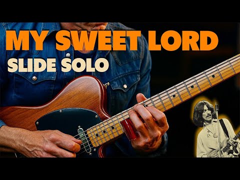How To Play My Sweet Lord Slide Guitar Easy!