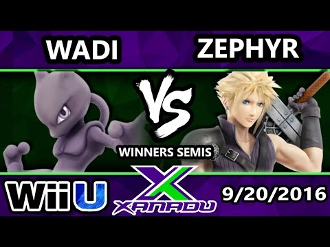 S@X 168 - Zephyr (Cloud) Vs. SS | WaDi (Mewtwo) Winners Semis - Smash Wii U - Smash 4