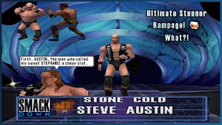Stone Cold’s Stunner Rampage! 💥 Triple Match Showdown in WWF No Mercy(N64)