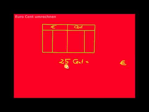 Umrechnen Euro und Cent einfach erklärt Teil 2