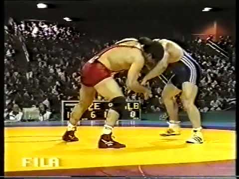 Олимпийские игры-1996 Атланта США 100 кг Давуд Магомедов (Азербайджан)-Шкелким Троплини (Албания)