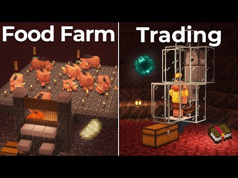 2 EASY Nether Farms For 1.20 Survival Minecraft!