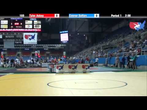 Fargo 2012 160 Round 2: Tyler Askey (Georgia) vs. Connor Sutton (New York)