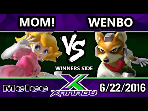 S@X 155 SSBM Tournament - MOM! (Peach) Vs. Wenbo (Fox, Falco)