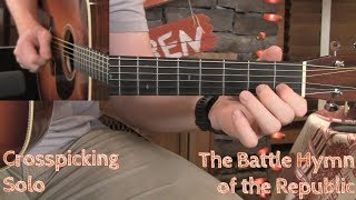 The Battle Hymn of the Republic- Crosspicking Guitar Lesson!