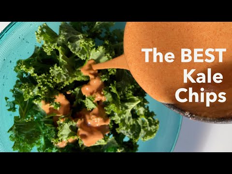 The BEST Cheesy + Spicy + Crispy Kale Chips 𤯠vegan recipes