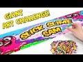 WOW! We Made a Giant Slick Slime Sam Art From The Beads!