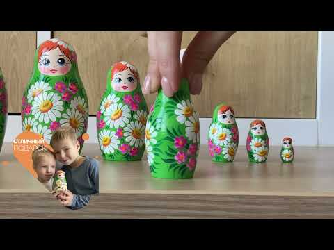 Миниатюра изображения товара Матрешка сувенирная Брестская Фабрика Сувениров В сарафане с цветами ромашки 7008