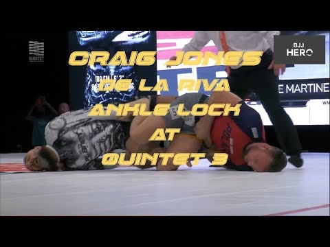 Craig Jones Quick Study - Modified Ankle Lock from De La Riva Guard at Quintet 3 (Caio Lock)