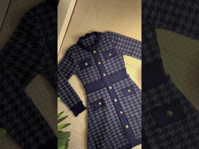 Knitted Dress with Buttons