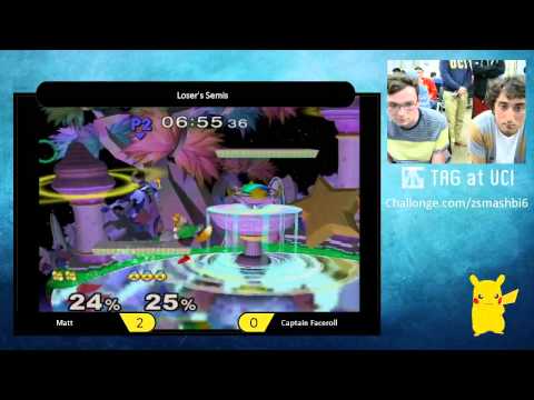 ZSB6 Loser Semis - Matt (Fox) vs Captain Faceroll (Sheik) - SSBM