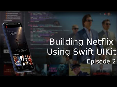 Building Netflix App in Swift 5 and UIKit - (Xcode 13, 2021) - Episode 2 - TableView thumbnail