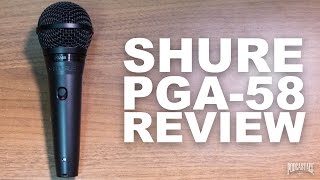 Video thumbnail for Shure PGA58 Dynamic Mic Review / Test by Podcastage