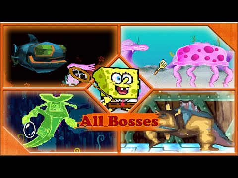 SpongeBob: SuperSponge Bosses Fight + Ending - PS1
