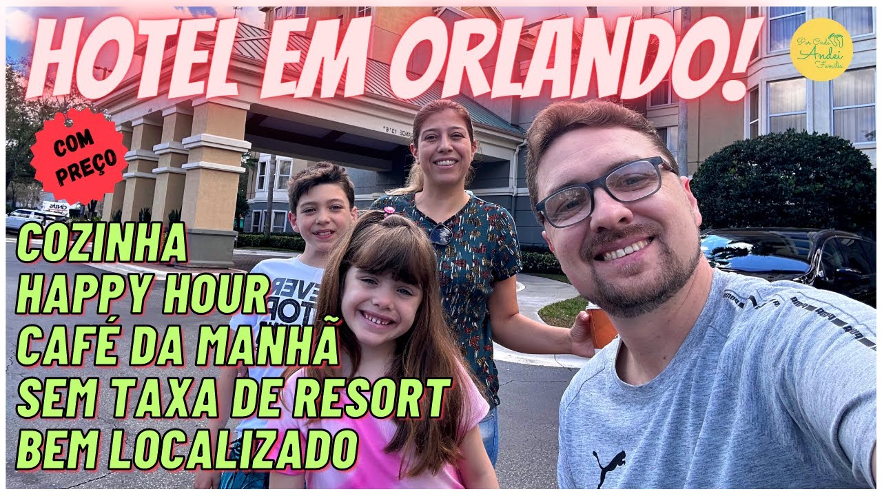 MELHOR HOTEL EM ORLANDO COM COZINHA E CAFÉ DA MANHÃ PERTO DA DISNEY E DA UNIVERSAL- COM PREÇO