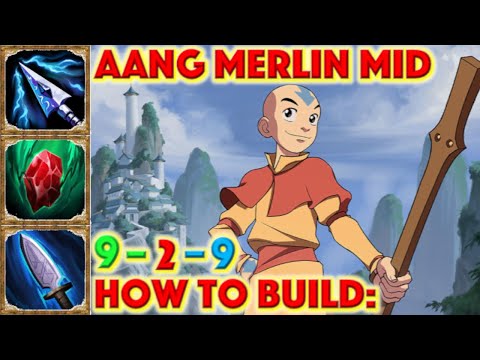 SMITE HOW TO BUILD MERLIN - Aang Merlin Mid (Middle Lane) + How To + Guide (Mid Season 7) 2020