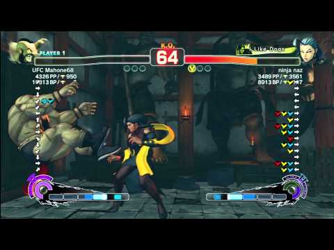 UFC Mahone68 [Zangief] vs ninja naz [Rose] SSF4 Arcade Edition