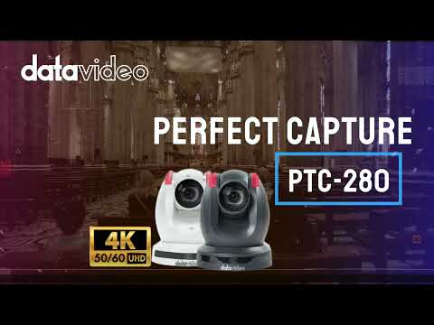 Datavideo PTC-280 4K PTZ Camera live streaming via RTSP, SRT, HLS and NDI,  Black - Cameras PTZ 