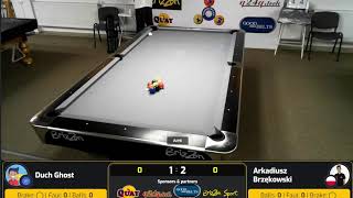 Ghost 100 point vs Arkadiusz Brzękowski - Formulab135 9ball - race to 3