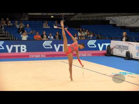 Michelle SANCHEZ SALAZAR (VEN) 2015 Rhythmic Worlds Stuttgart - Qualifications Clubs