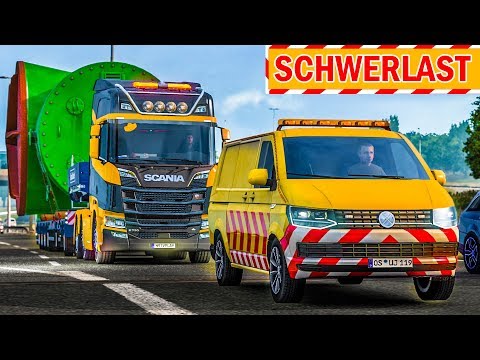 SPEZIALTRANSPORT mit Begleitfahrzeug! | Euro Truck Simulator Special Transport DLC deutsch #1