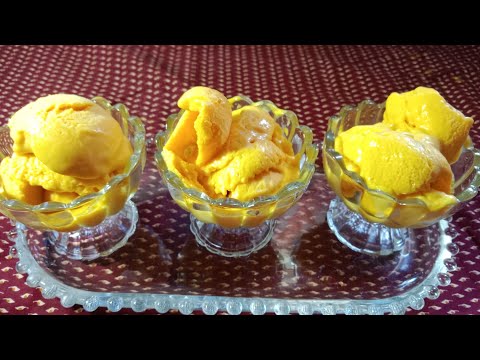 Mango ice cream| easy and simple recipe| # cook with shabina