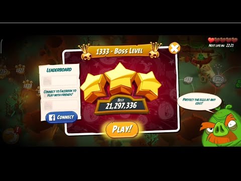 Boss Level - 1333 (Angry Birds 2)🌟🌟🌟