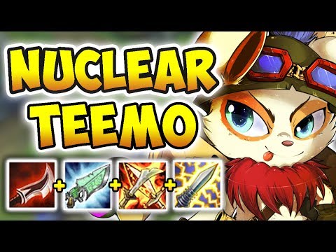 NUCLEAR ONE-SHOT TEEMO MID! THE MOST BROKEN ASSASSIN COMBO (PASSIVE + DUSKBLADE)! League of Legends