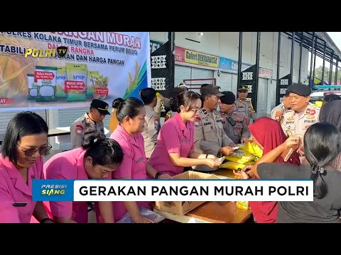 POLRES KOLAKA TIMUR LAKSANAKAN GERAKAN PANGAN MURAH SALURKAN BERAS SPHP