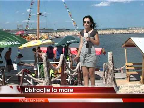 Distracţie pe apă, la mare – VIDEO