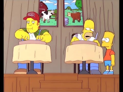 Die Simpsons - deutsch - Fresswettbewerb im Schlachthaus