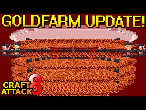 Neue OP XP Gold Farm bald fertig! Wir machen schon die Technik! - Minecraft Craft Attack 8 #121