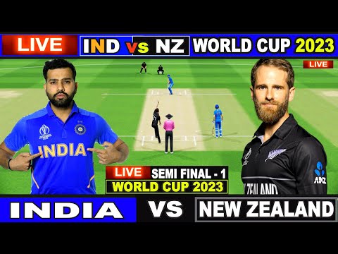 Live: IND Vs NZ, Semi Final, ICC World Cup 2023 | Live Match Centre | India Vs New Zealand | 1st Inn