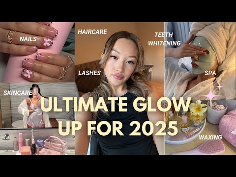 how to GLOW UP in 2025 💋 skincare, haircare, nails, waxing & teeth whitening