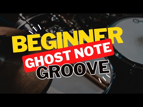 EASY Ghost Note Groove For BEGINNERS! - Drum lesson