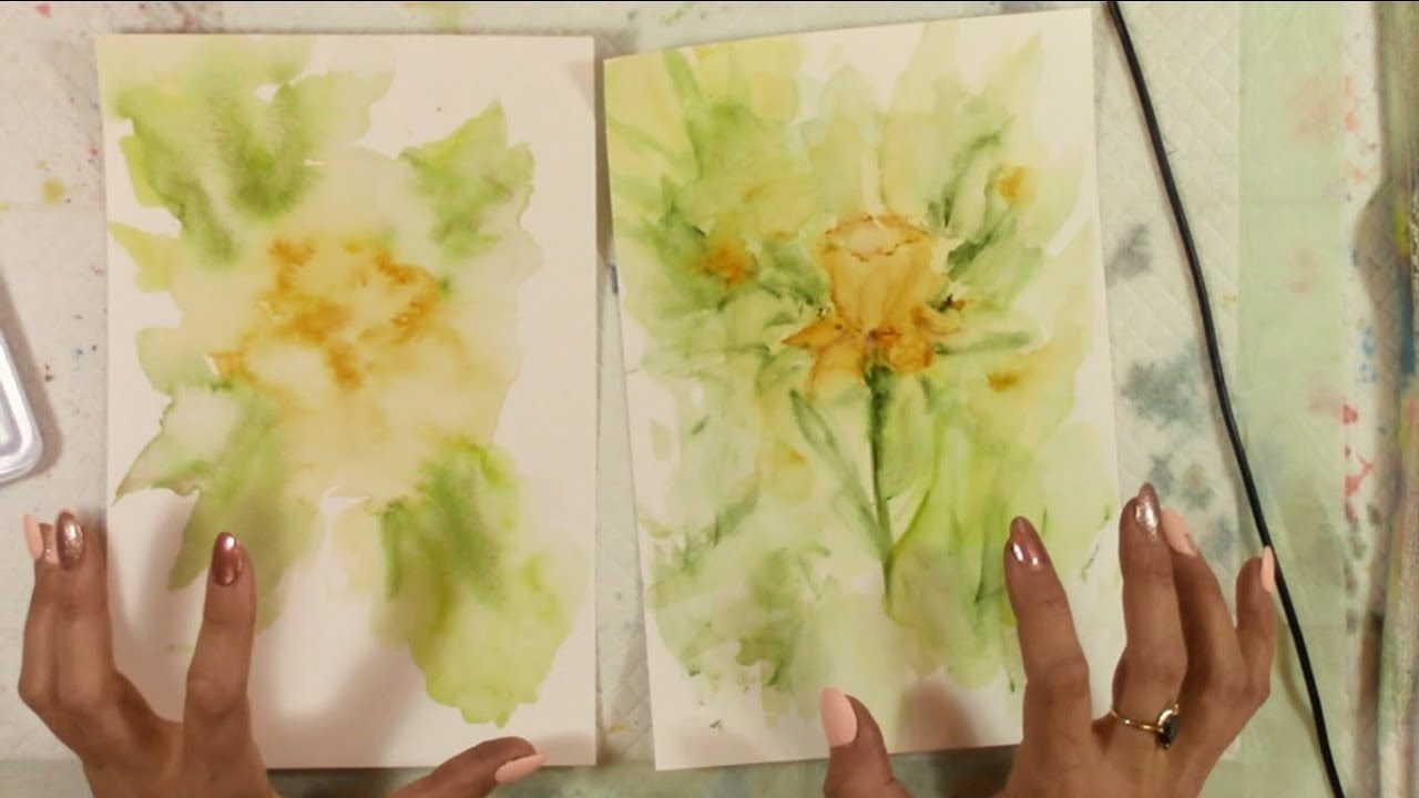 Watercolor Daffodil Tutorial