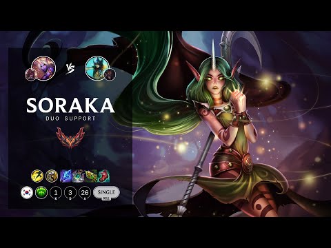 Soraka Support vs Nami - KR Grandmaster Patch 12.7