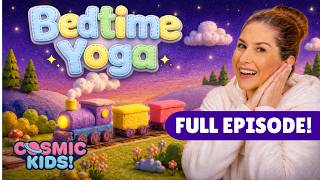 Bedtime Yoga for Kids 🚂 Sleepy Train | Yoga for Bedtime | Cosmic Kids