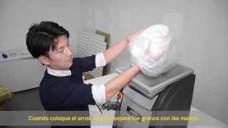 AUTEC Sushi Robot | Rice Sheet Maker ASM865A | How it works (Spanish Subtitle)